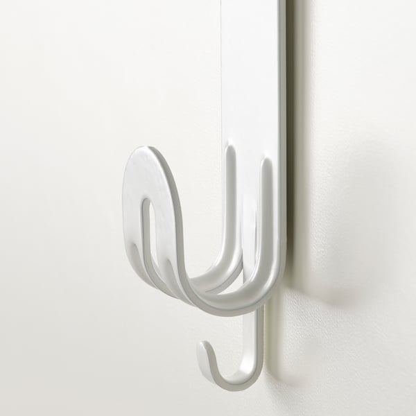 SEKINER hook for door, white, 2.5x9x6.5 cm