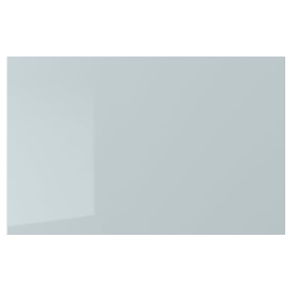 SELSVIKEN door/drawer front, high-gloss light grey-blue, 60x38 cm