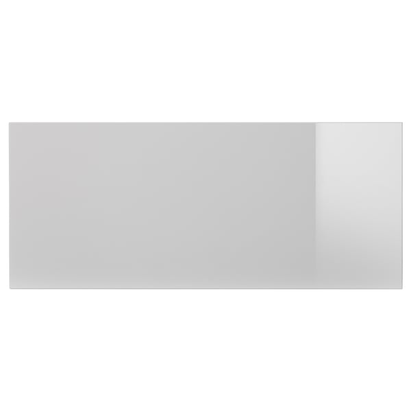 SELSVIKEN drawer front, high-gloss light grey, 60x26 cm