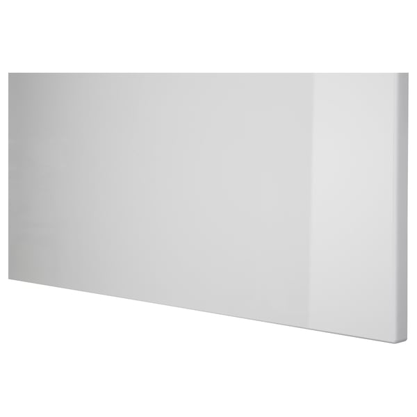 SELSVIKEN drawer front, high-gloss light grey, 60x26 cm