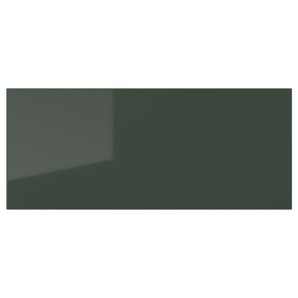 SELSVIKEN - SELSVIKEN Drawer front, high-gloss dark olive-green, 60x26 cm