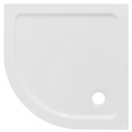 SEMI-CIRCULAR SHOWER TRAY IN REINFORCED STRUCTURAL TECHNOPOLYMER CM80X80 H3