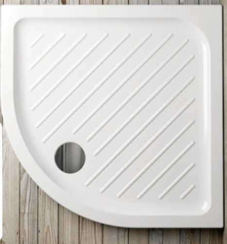 Bricocenter SHOWER TRAY ITALIA SEMICIRCULAR WHITE 80X80 H 7 CM