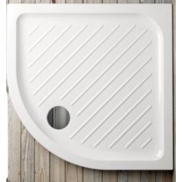 SHOWER TRAY ITALIA SEMICIRCULAR WHITE 80X80 H 7 CM