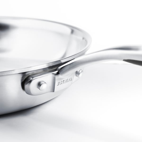SENSUELL frying pan, stainless steel/grey, 28 cm