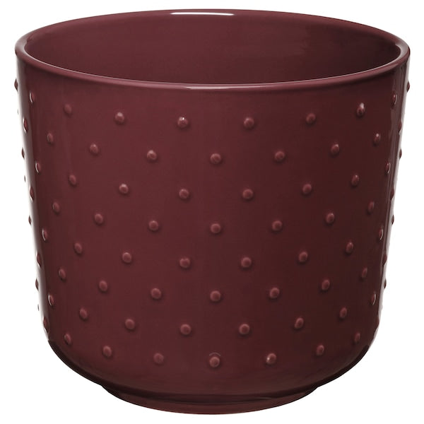 SESAMFRÖN - Plant pot, in/outdoor brown-red, 12 cm