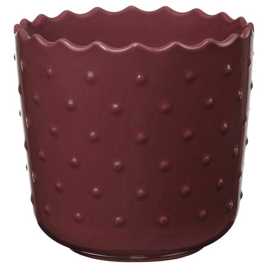 Ikea SESAMFRÖN - Plant pot, in/outdoor brown-red, 9 cm