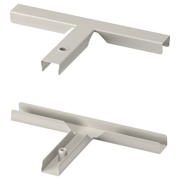 SIDORNA 2-piece T-connectors set, grey