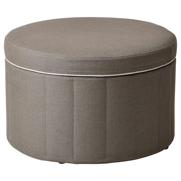 Ikea SIDSJÖ - Pouf, with storage/Gransel gray-brown