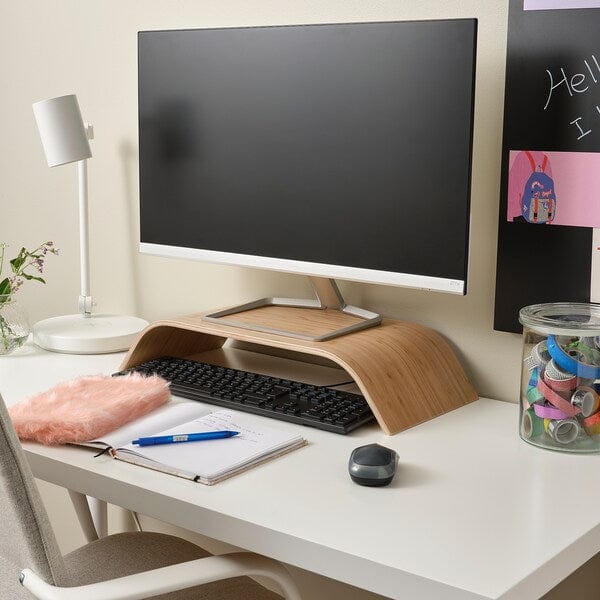 Ikea SIGFINN - Monitor stand, fixed height, bamboo veneer