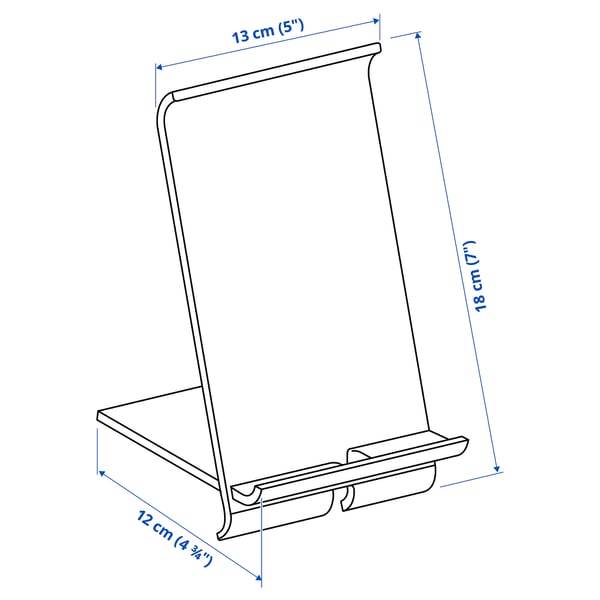 SIGFINN holder for mobile phone, bamboo veneer, 13x18x12 cm