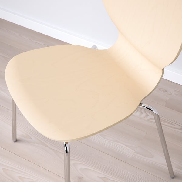SIGTRYGG - SIGTRYGG Chair, birch/Sefast chrome-plated
