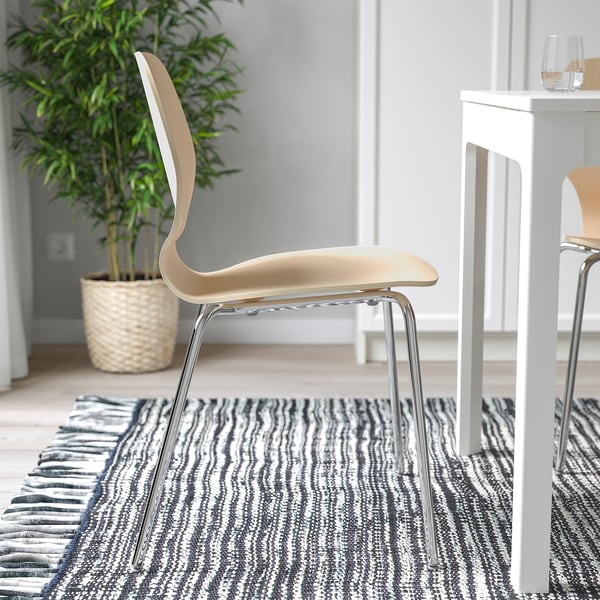 SIGTRYGG - SIGTRYGG Chair, birch/Sefast chrome-plated