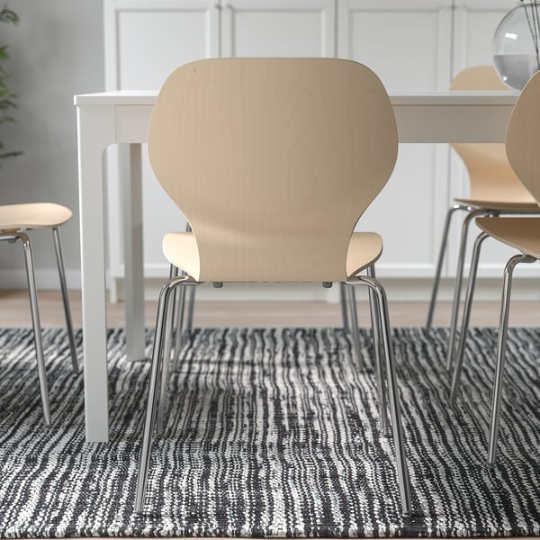 SIGTRYGG - SIGTRYGG Chair, birch/Sefast chrome-plated