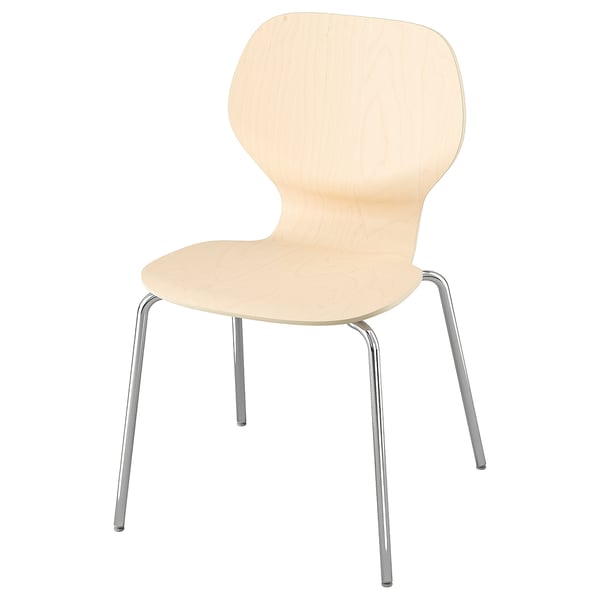 SIGTRYGG - SIGTRYGG Chair, birch/Sefast chrome-plated
