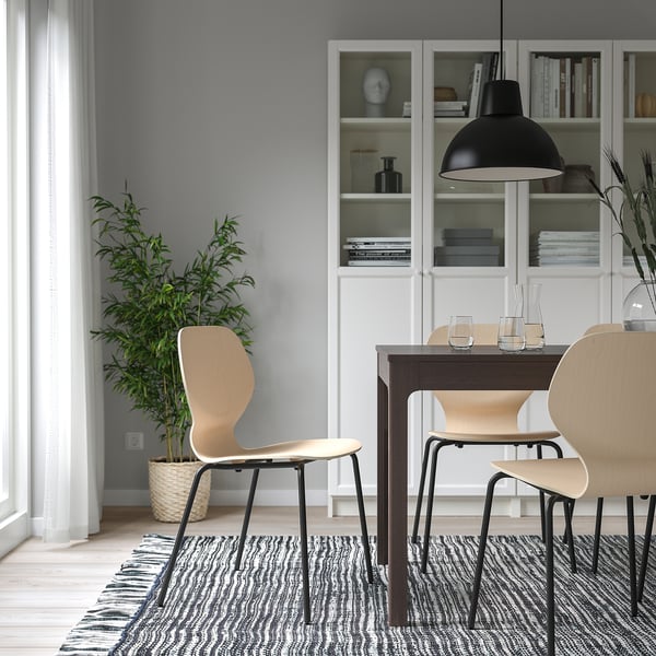 SIGTRYGG chair, birch/Sefast black, 45x82x50 cm
