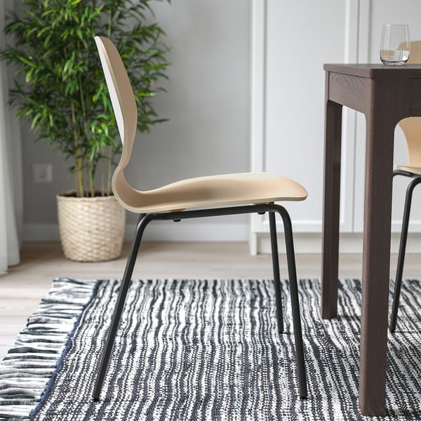 SIGTRYGG chair, birch/Sefast black, 45x82x50 cm