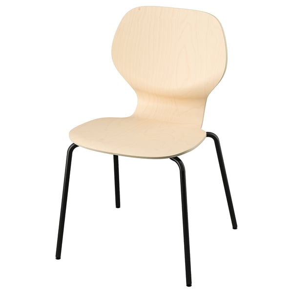 SIGTRYGG chair, birch/Sefast black, 45x82x50 cm