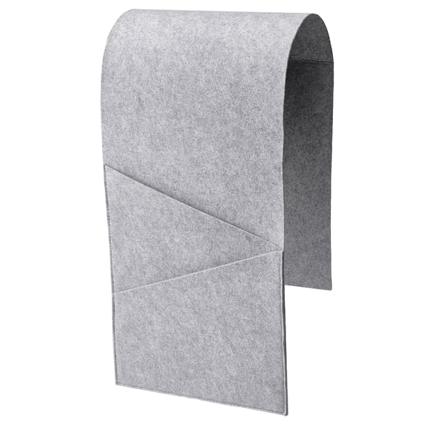 SILÄNG storage pocket for armrest, felt, 95x25 cm