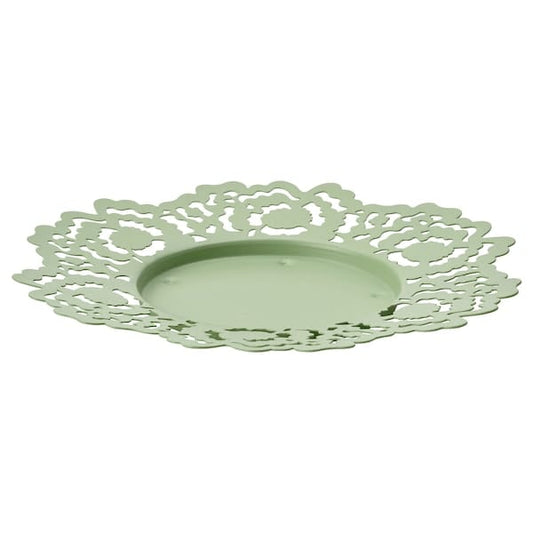 Ikea SILKESTRÄD - Candle dish, light green, 18 cm