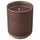 SILKESTRÄD scented candle in ceramic jar, leather & vanilla/brown, 8 cm