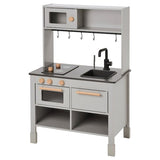 SILLTRUT kitchen for children, grey, 68x40x100 cm
