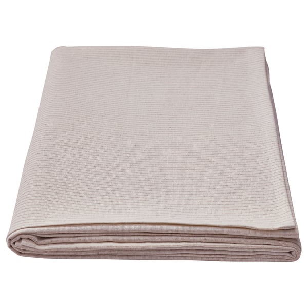 SILVERARV tablecloth, beige, 145x240 cm