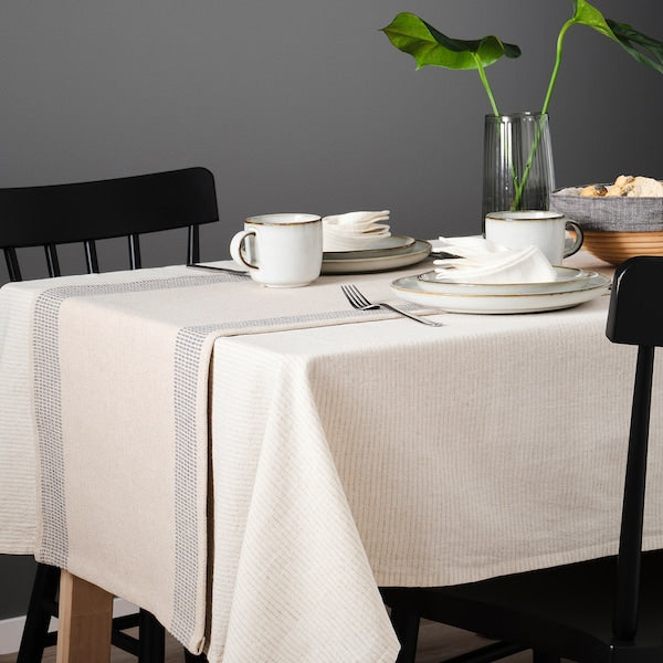 SILVERARV - Tablecloth, beige, 145x240 cm