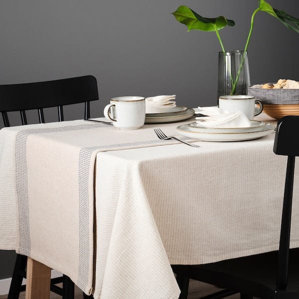 Ikea SILVERARV - Tablecloth, beige, 145x240 cm