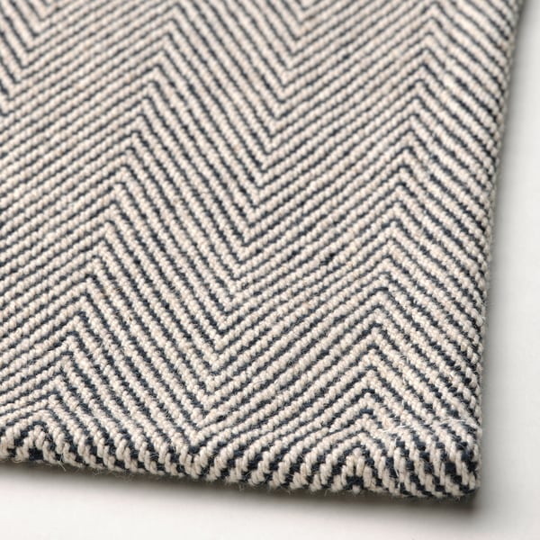 SILVERARV - Placemat, beige/blue, 35x45 cm