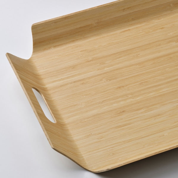 SILVERHAJMAL - Tray, bamboo, 58x38 cm