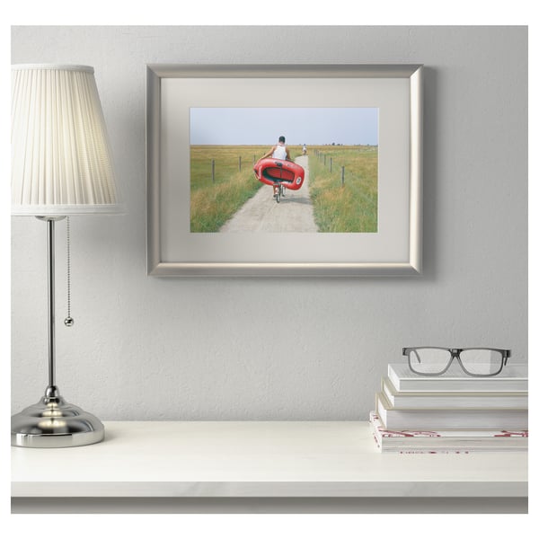 SILVERHÖJDEN frame, silver-colour, 30x40 cm