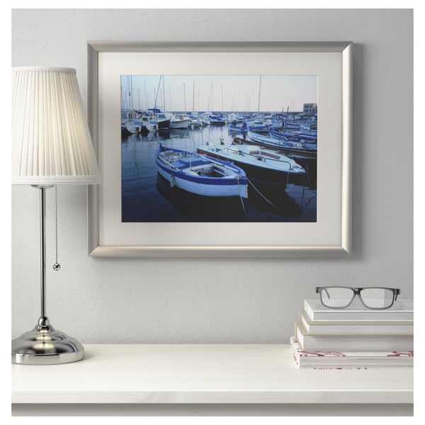 SILVERHÖJDEN frame, silver-colour, 40x50 cm