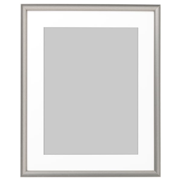 SILVERHÖJDEN frame, silver-colour, 40x50 cm