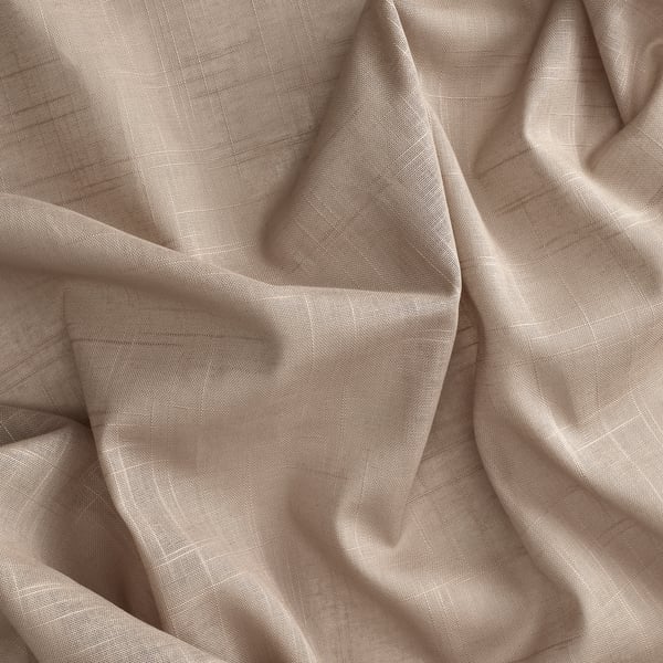 SILVERLÖNN sheer curtains, 1 pair, beige/with heading tape, 145x300 cm