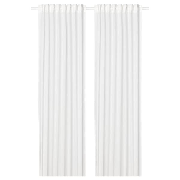 Ikea SILVERLÖNN Thin curtains, 1 pair - white 145x300 cm