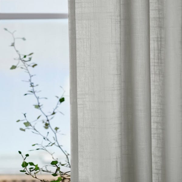 Ikea SILVERLÖNN - Thin curtain, 2 sheets, light grey,145x300 cm