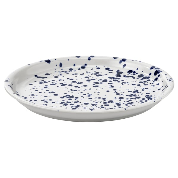 SILVERSIDA plate, fancy/blue, 26 cm