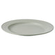 SIMKRABBA plate, plastic/green-grey, 27 cm