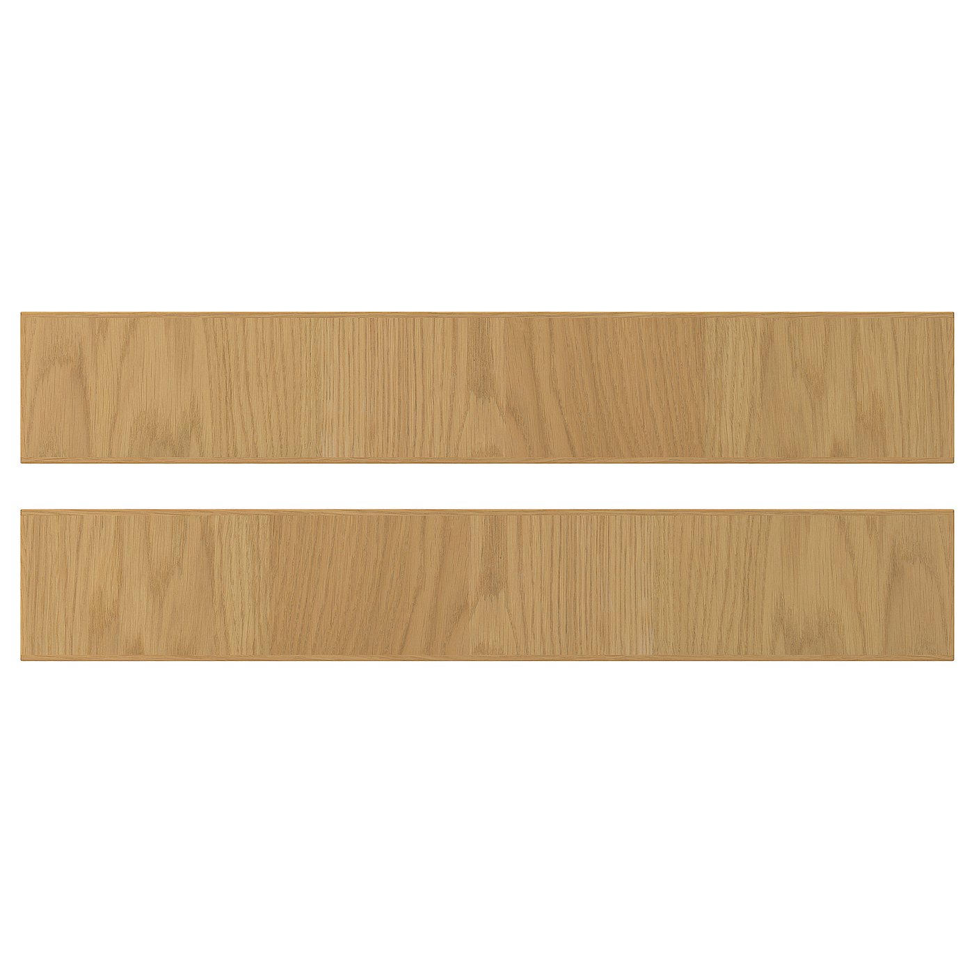 SINARP drawer front, oak veneer, 60x10 cm, 2 pack