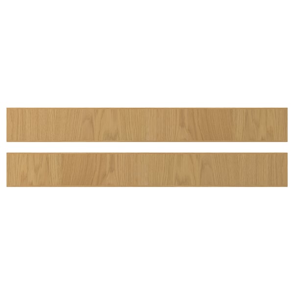 SINARP drawer front, oak veneer, 80x10 cm, 2 pack