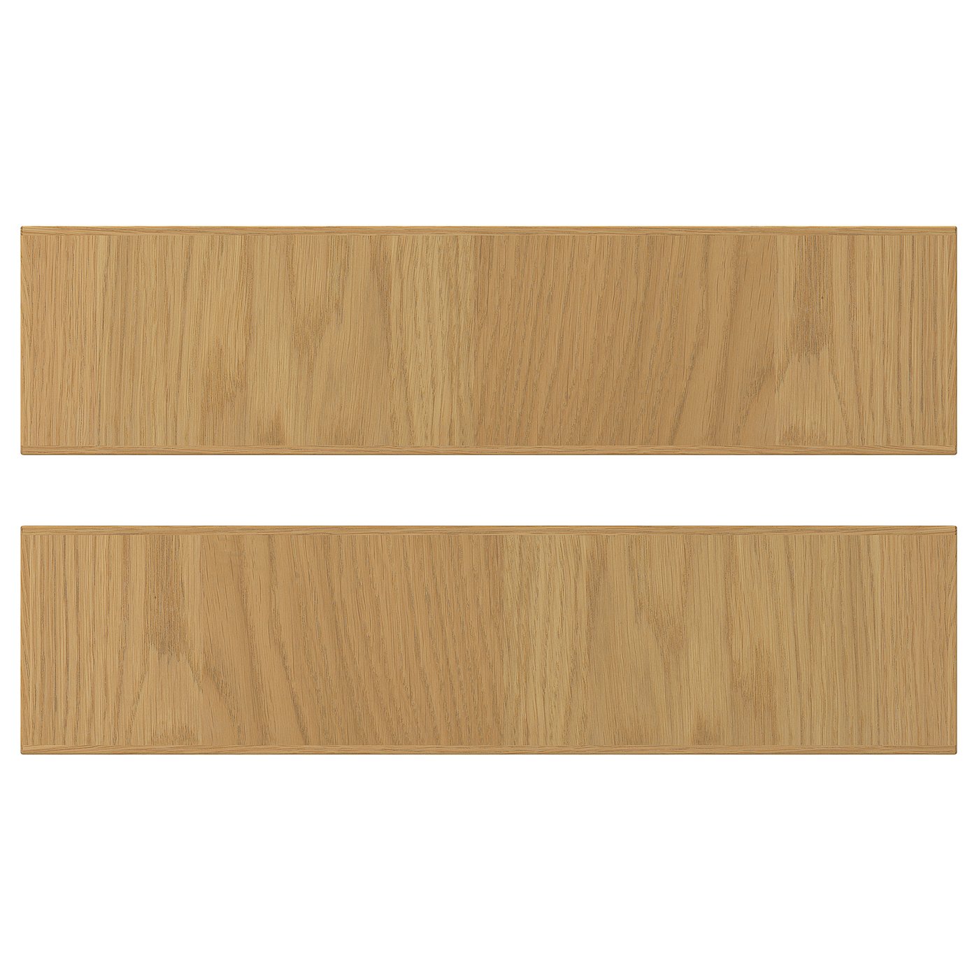 SINARP drawer front, oak veneer, 40x10 cm, 2 pack