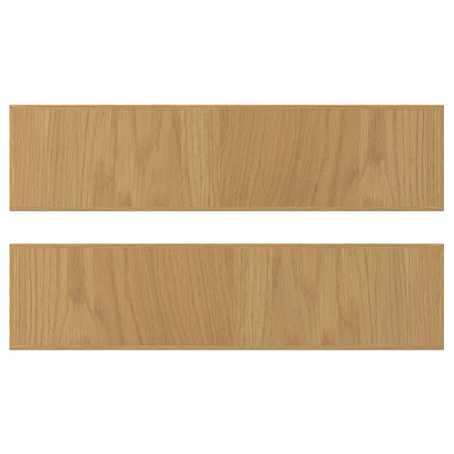 SINARP drawer front, oak veneer, 40x9.7 cm, 2 pack
