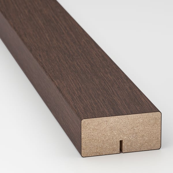 SINARP - SINARP Rounded deco strip/moulding, brown, 221 cm