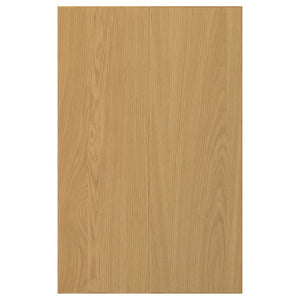 SINARP 2-p door f corner base cabinet set, oak veneer, 25x80 cm