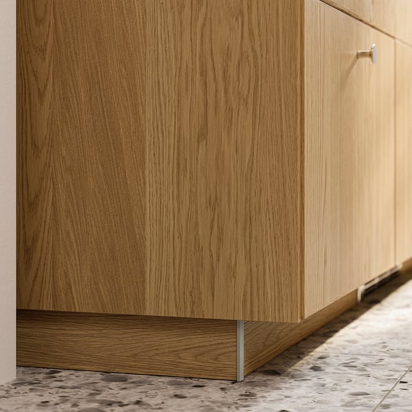 SINARP plinth, oak effect, 220x8 cm