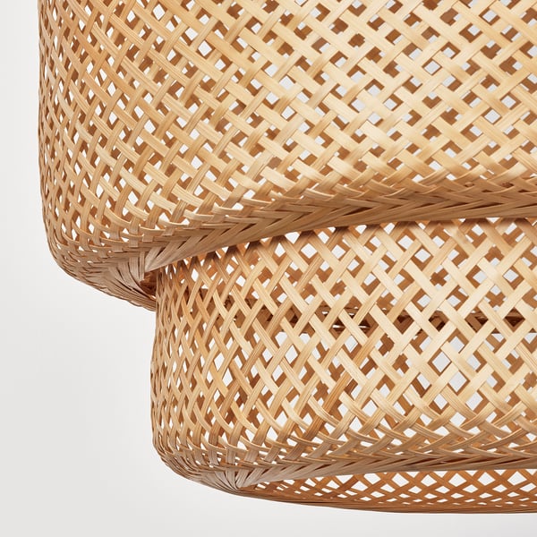SINNERLIG pendant lamp, bamboo/handmade, 50 cm