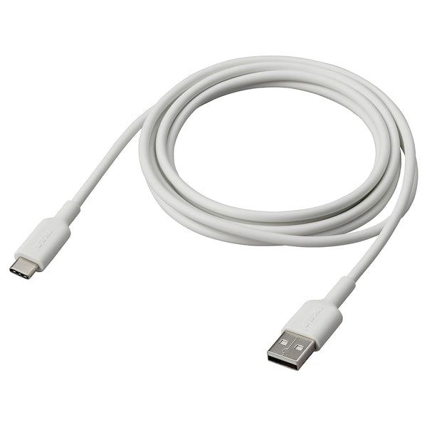 SITTBRUNN - USB-A to USB-C, white, 2 m