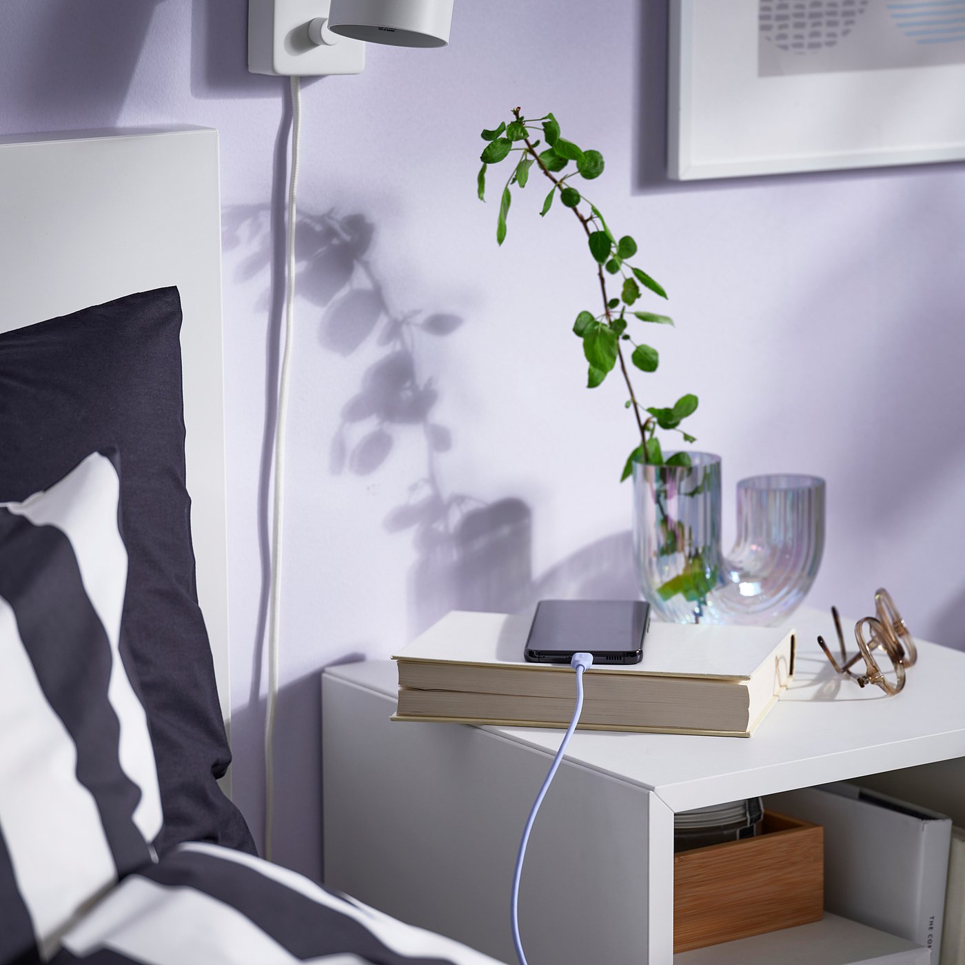 SITTBRUNN USB-A to USB-C, lilac, 1.0 m
