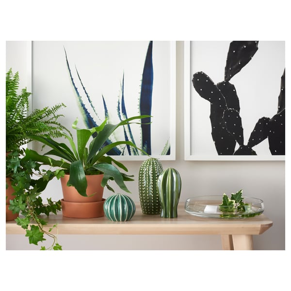 SJÄLSLIGT decoration set of 3, green